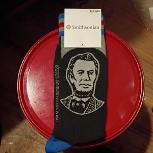 Black and Blue Abraham Lincoln Socks